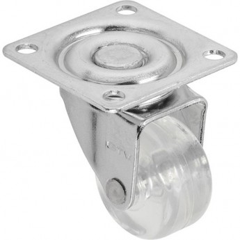 Колесо поворотное D-35мм прозрачное GTV KM-A035MM-00 (комплект 4 шт)