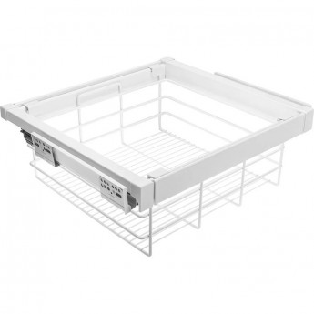 Корзина для белья, белая, с доводчиком, полного выдвижения GTV WG-KOSZ80-10 Корзина для белья, белая, с доводчиком, полного выдвижения GTV WG-KOSZ80-10