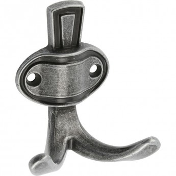 Крючок мебельный CORUNA, маленький, античное серебро GTV WZ-CORUNA-M-07 Крючок мебельный CORUNA, маленький, античное серебро GTV WZ-CORUNA-M-07