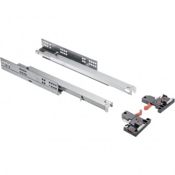 Направляющая нижнего монтажа 450 Modern Slide с доводчиком, полное выдвижение GTV PB-3D0SHX18-450-H Направляющая нижнего монтажа 450 Modern Slide с доводчиком, полное выдвижение GTV PB-3D0SHX18-450-H